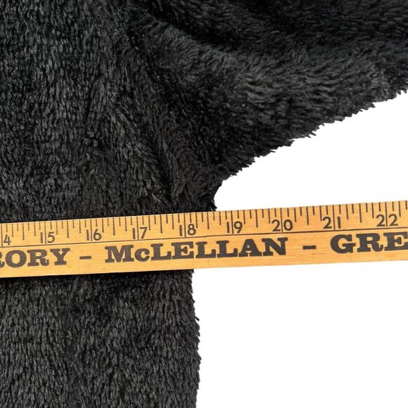 The North Face Women Plush Fleece XS Jacket Black Logo Toggles Polartec - Picture 8 of 10